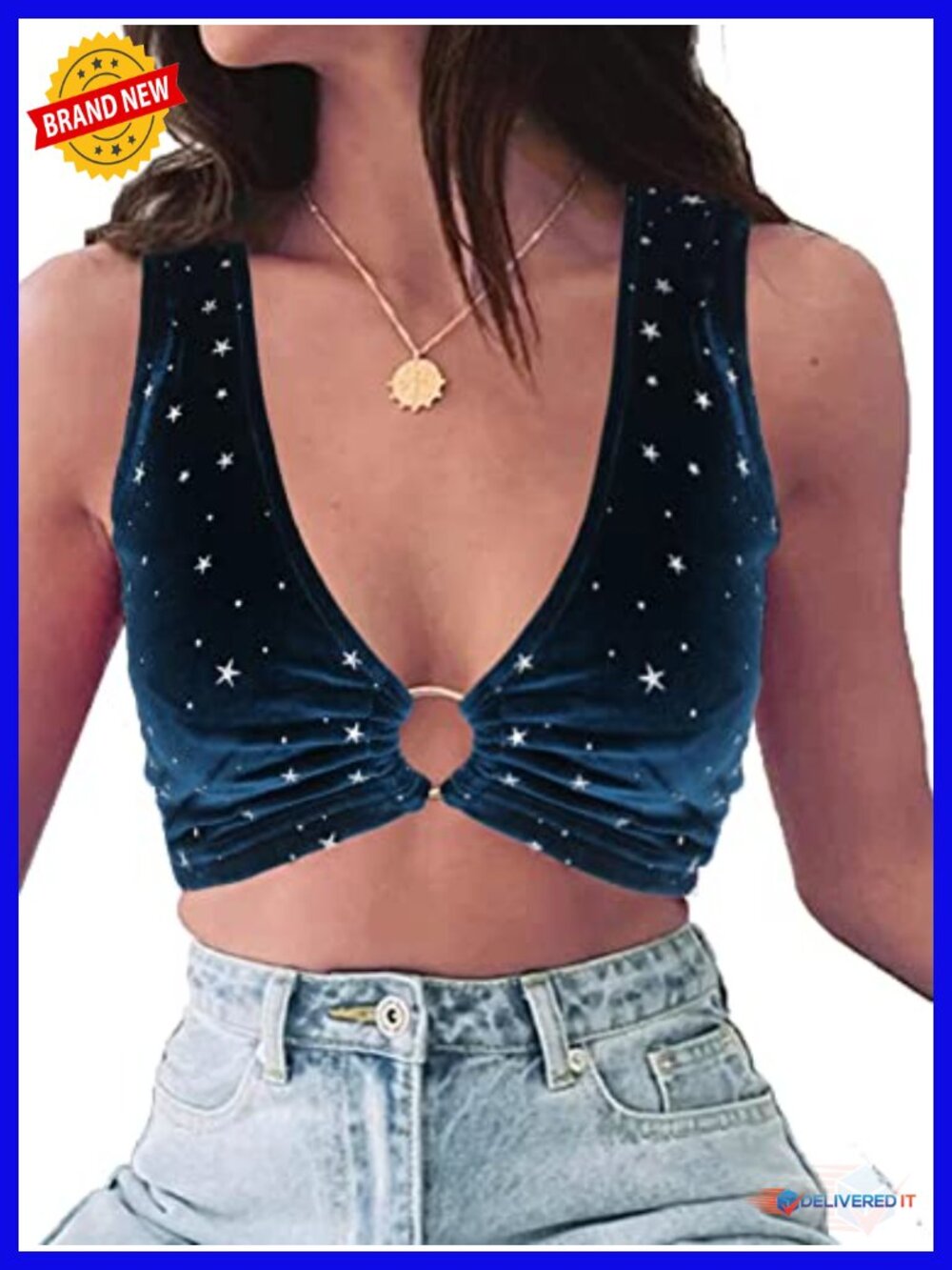 Sparkly Sequin Crop Top Tank Festival Rave Concert Top